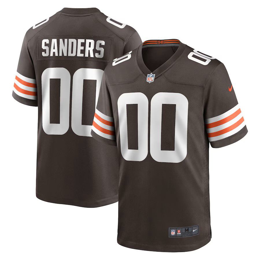 Youth Cleveland Browns #00 Shedeur Sanders Nike Brown 2025 NFL Draft Game Jersey